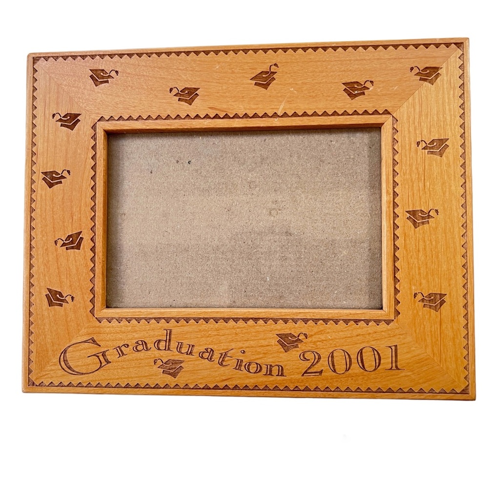 2001 Graduation Picture Frame 4"x6" Picture Outer Frame Approximately 9"